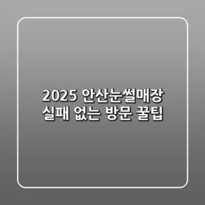 2025 안산눈썰매장, 실패 없는 방문 꿀팁!