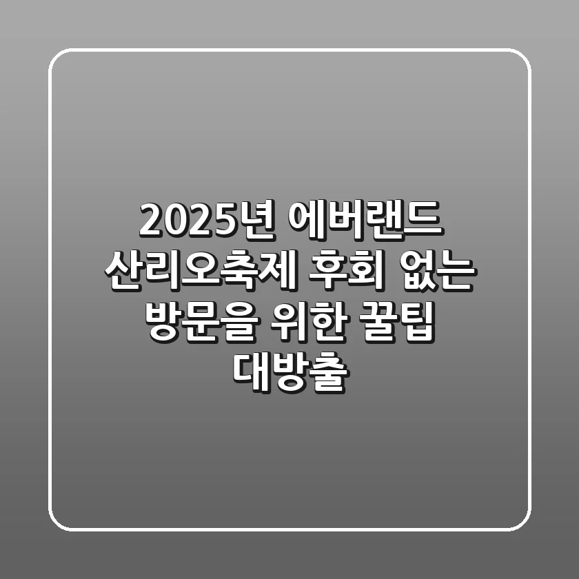 2025년 에버랜드 산리오축제, 후회 없는 방문을 위한 꿀팁 대방출!