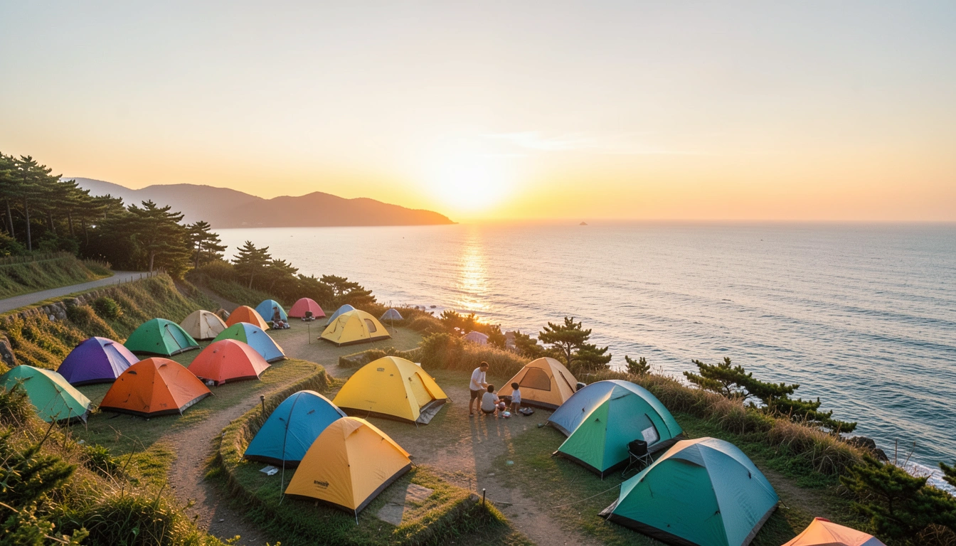 명도그 캠핑장, 내게 맞는 사이트는? (갯벌뷰, 바다뷰 선택 가이드) 🌊