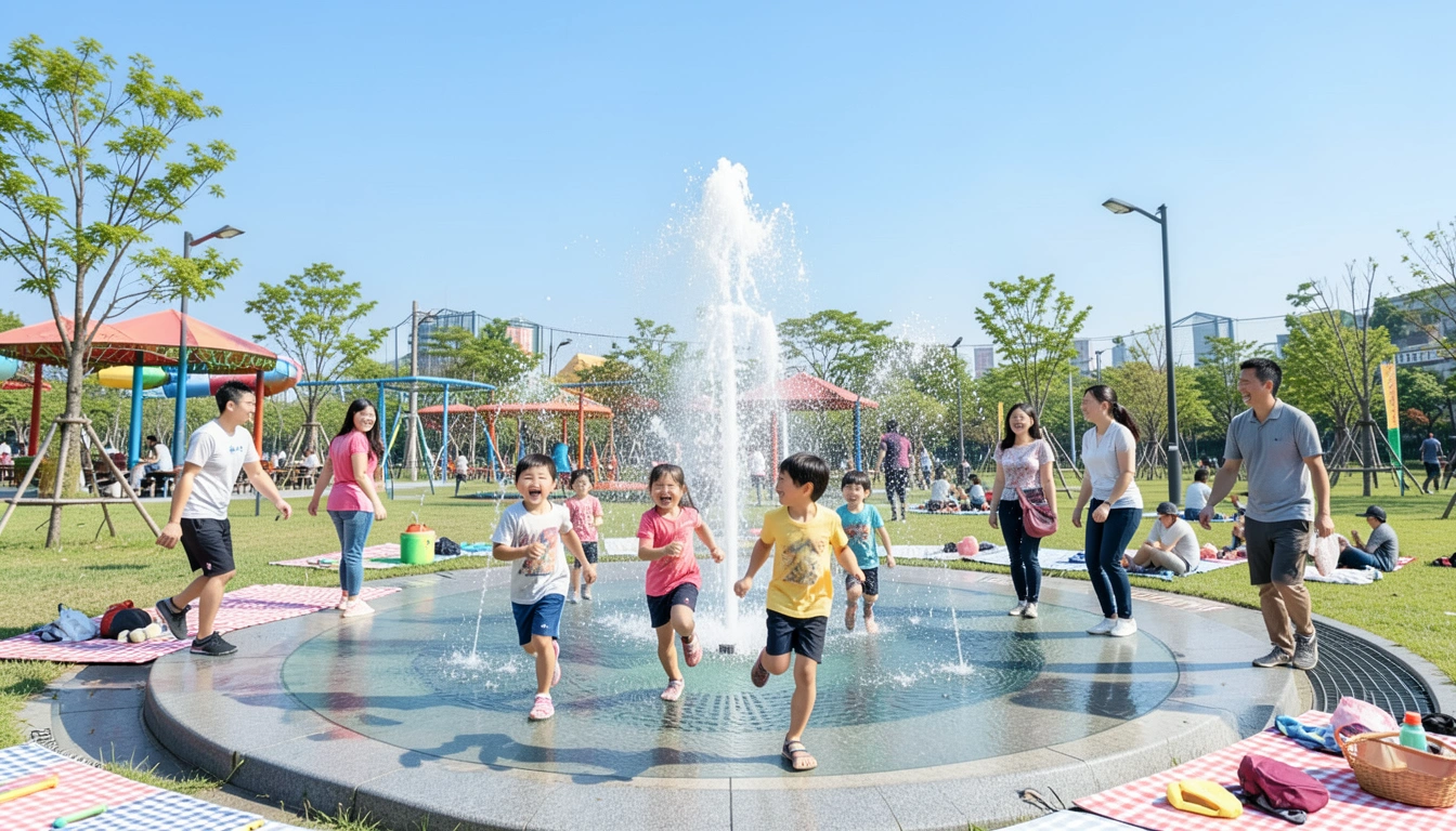 더위를 이기는 고급 전략: 용인 농촌테마파크 분수 200% 활용법